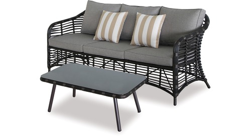 Bermuda 3-Seater Outdoor Sofa & Coffee Table Bermuda 3-Seater Outdoor Sofa & Coffee Table